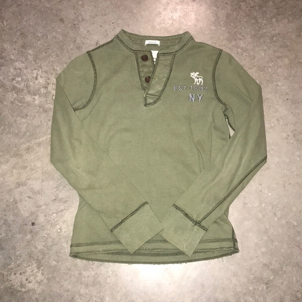 Green Abercrombie Long Sleeve